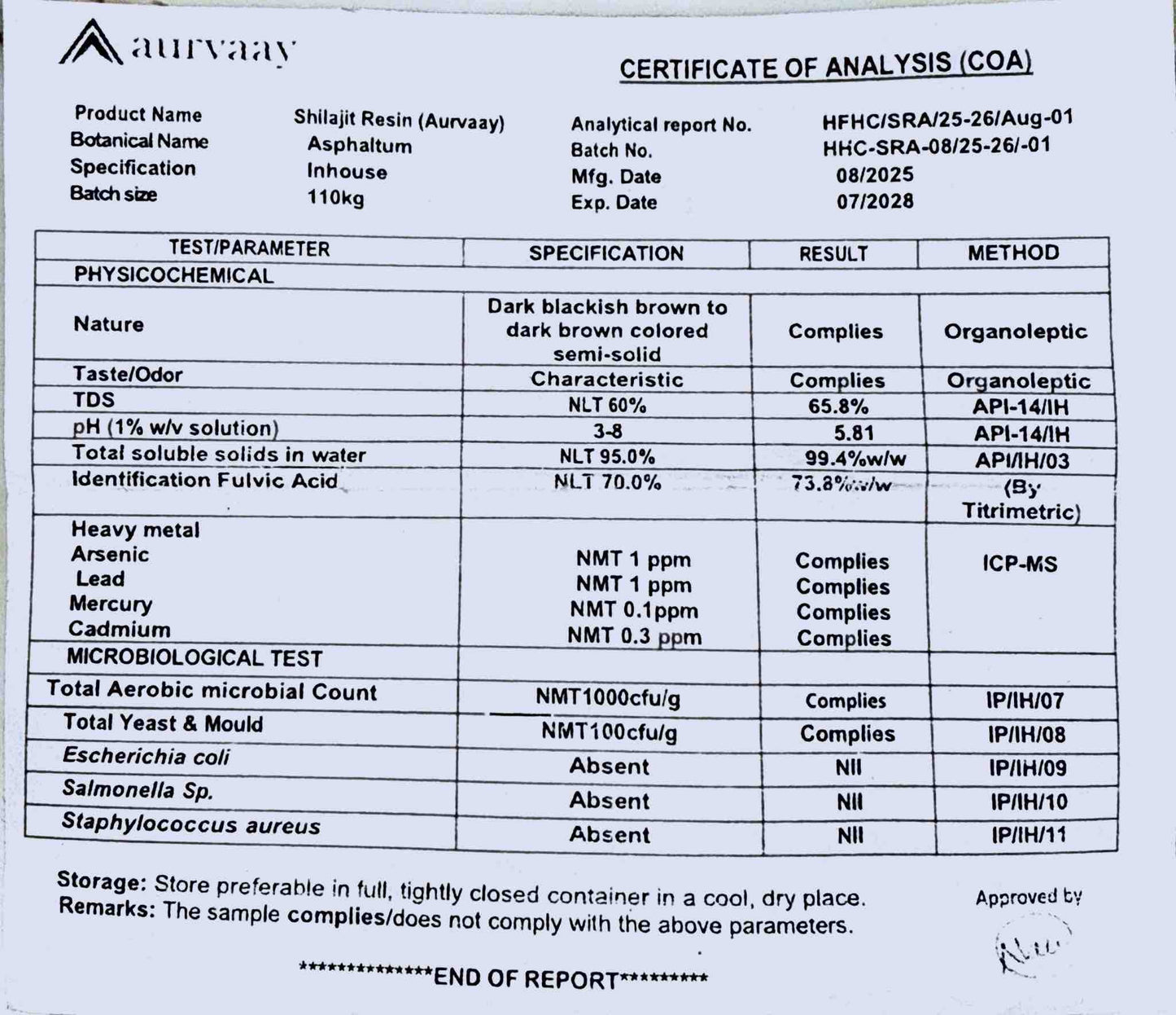 Aurvaay Himalayan Pure Shilajit Resin