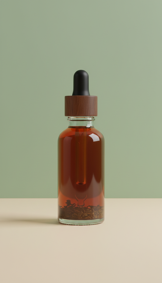 Herbal Tincture in Glass Bottle
