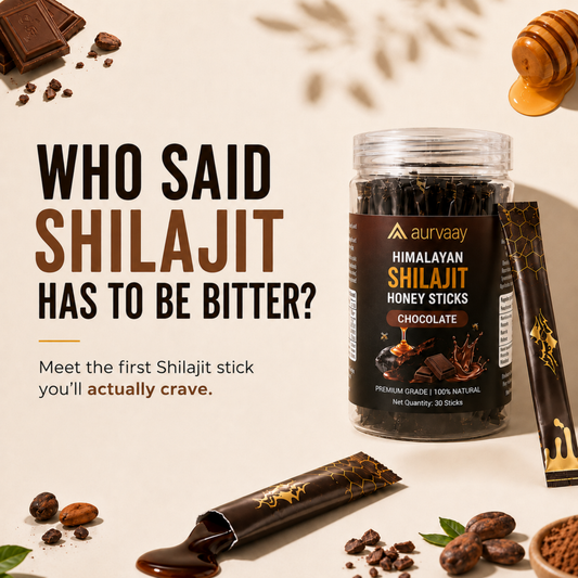 Aurvaay Shilajit Honey Chocolate Sticks