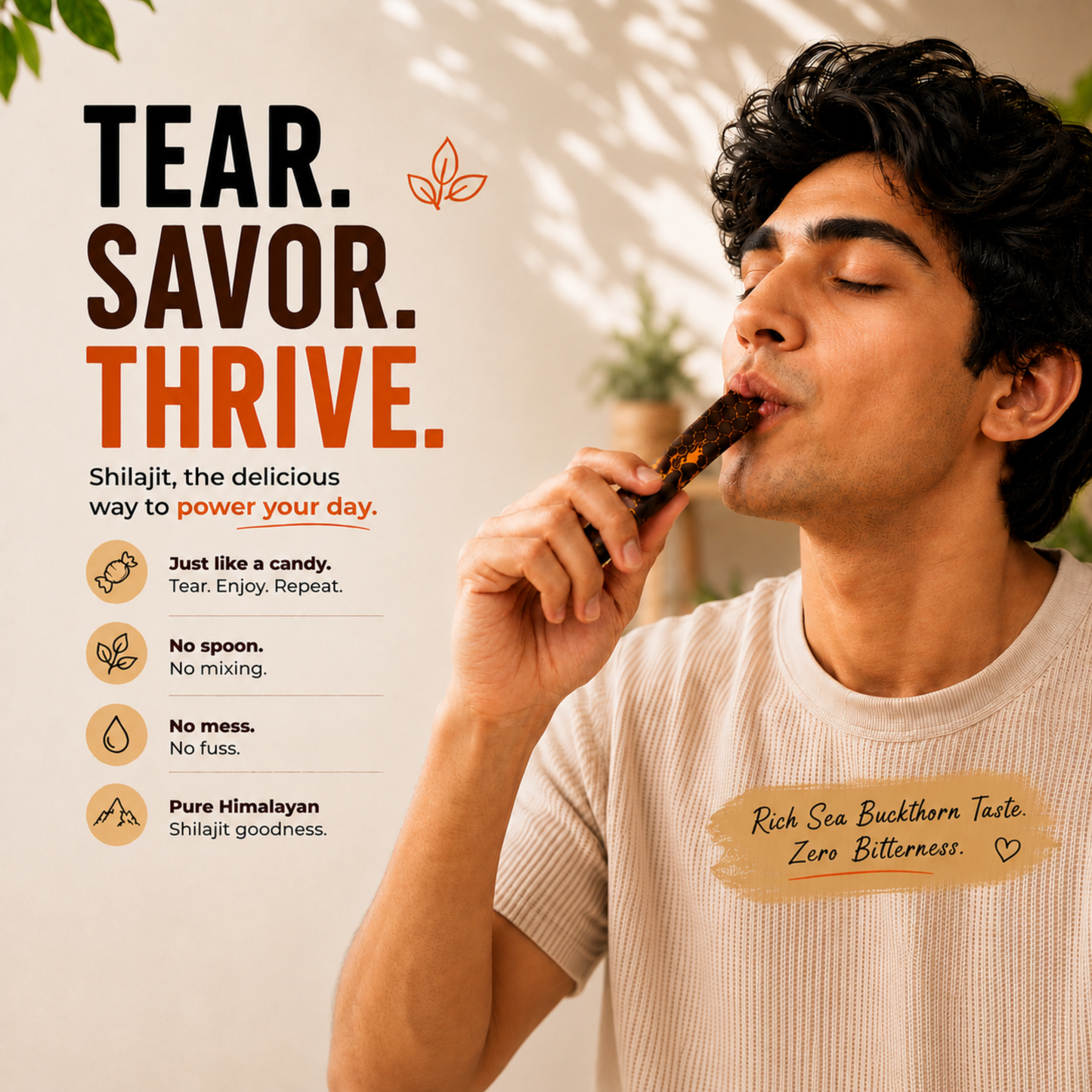 Aurvaay Shilajit Honey Sea Buckthorn Sticks