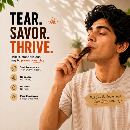 Aurvaay Shilajit Honey Sea Buckthorn Sticks