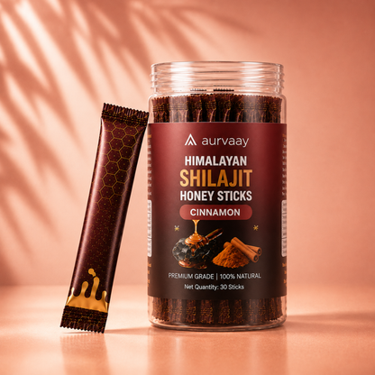 Aurvaay Shilajit Honey Cinnamon Sticks