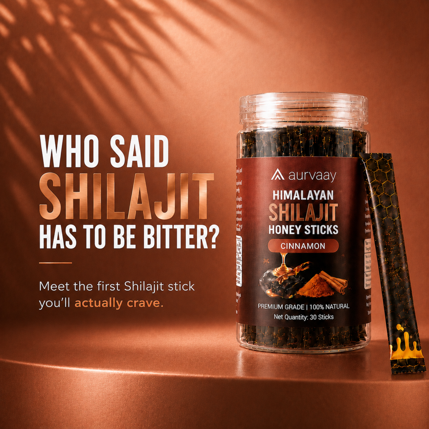 Aurvaay Shilajit Honey Cinnamon Sticks