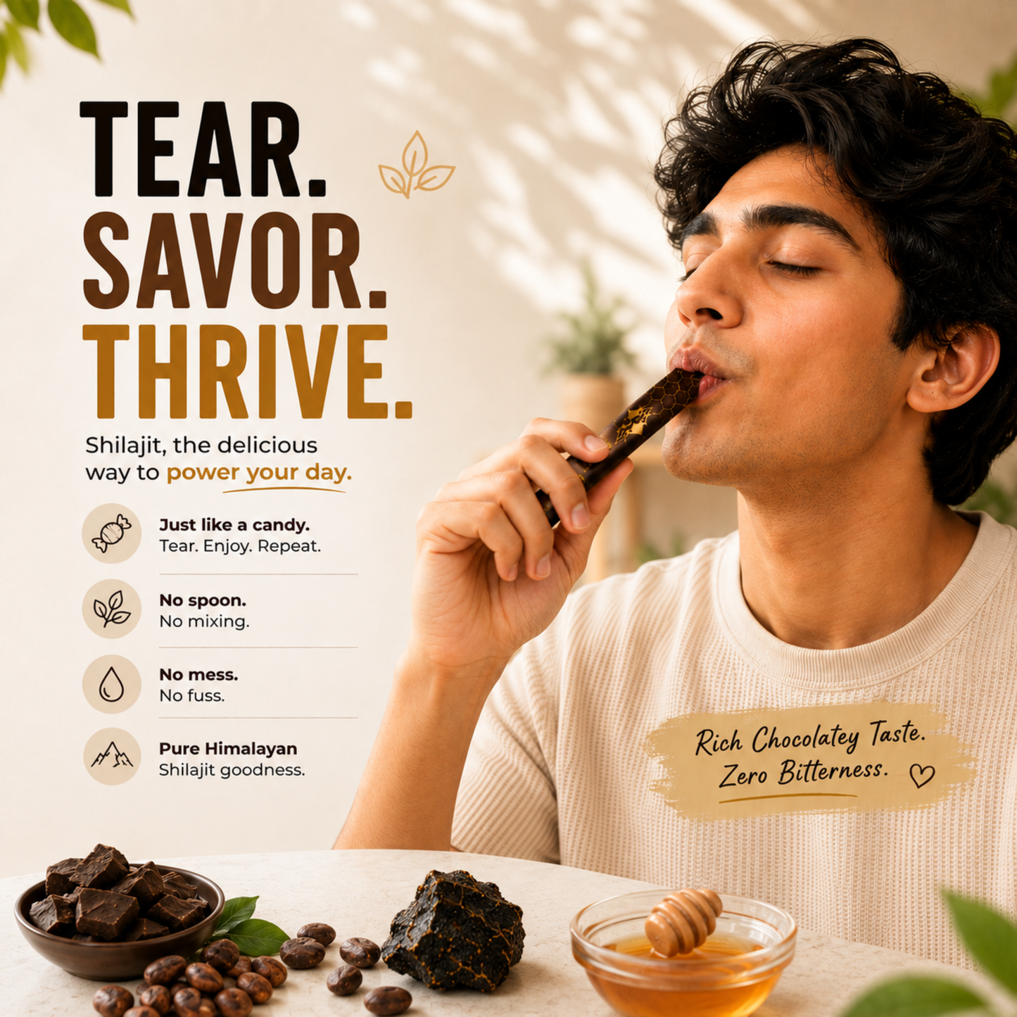 Aurvaay Shilajit Honey Chocolate Sticks