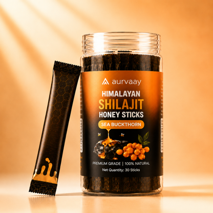Aurvaay Shilajit Honey Sea Buckthorn Sticks