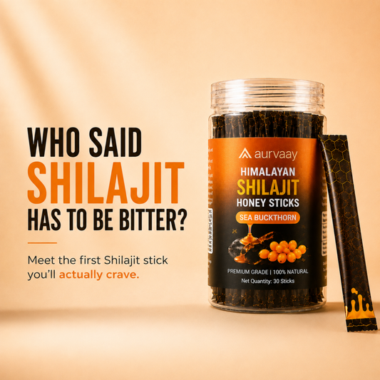 Aurvaay Shilajit Honey Sea Buckthorn Sticks