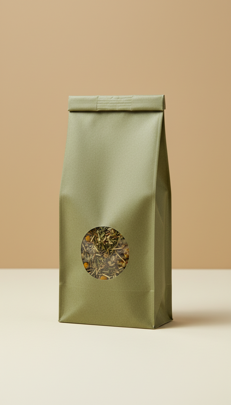 Loose-Leaf Herbal Blend Compostable Pouch