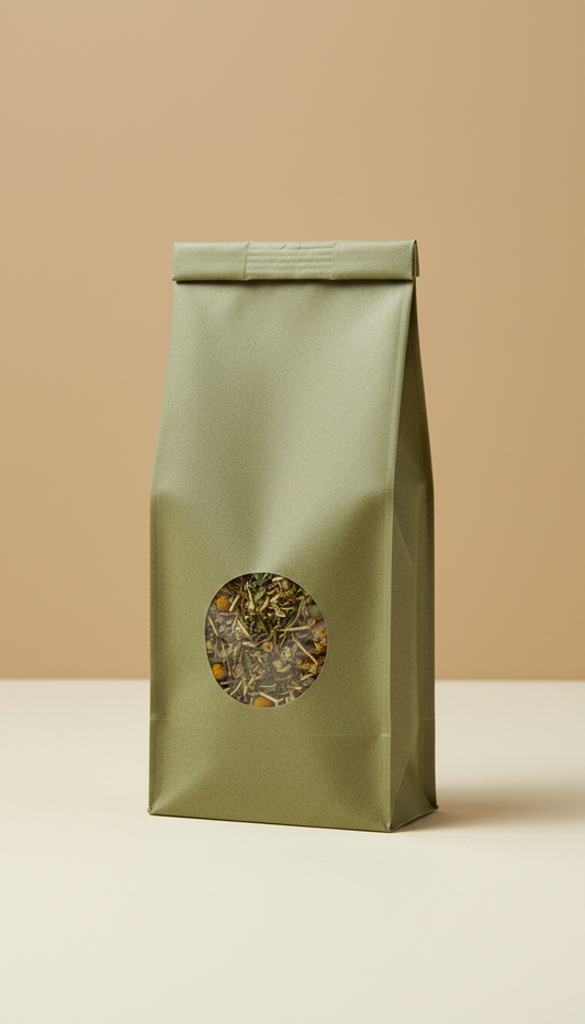 Loose-Leaf Herbal Blend Compostable Pouch